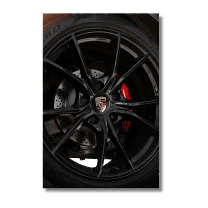 Black Porsche Rim